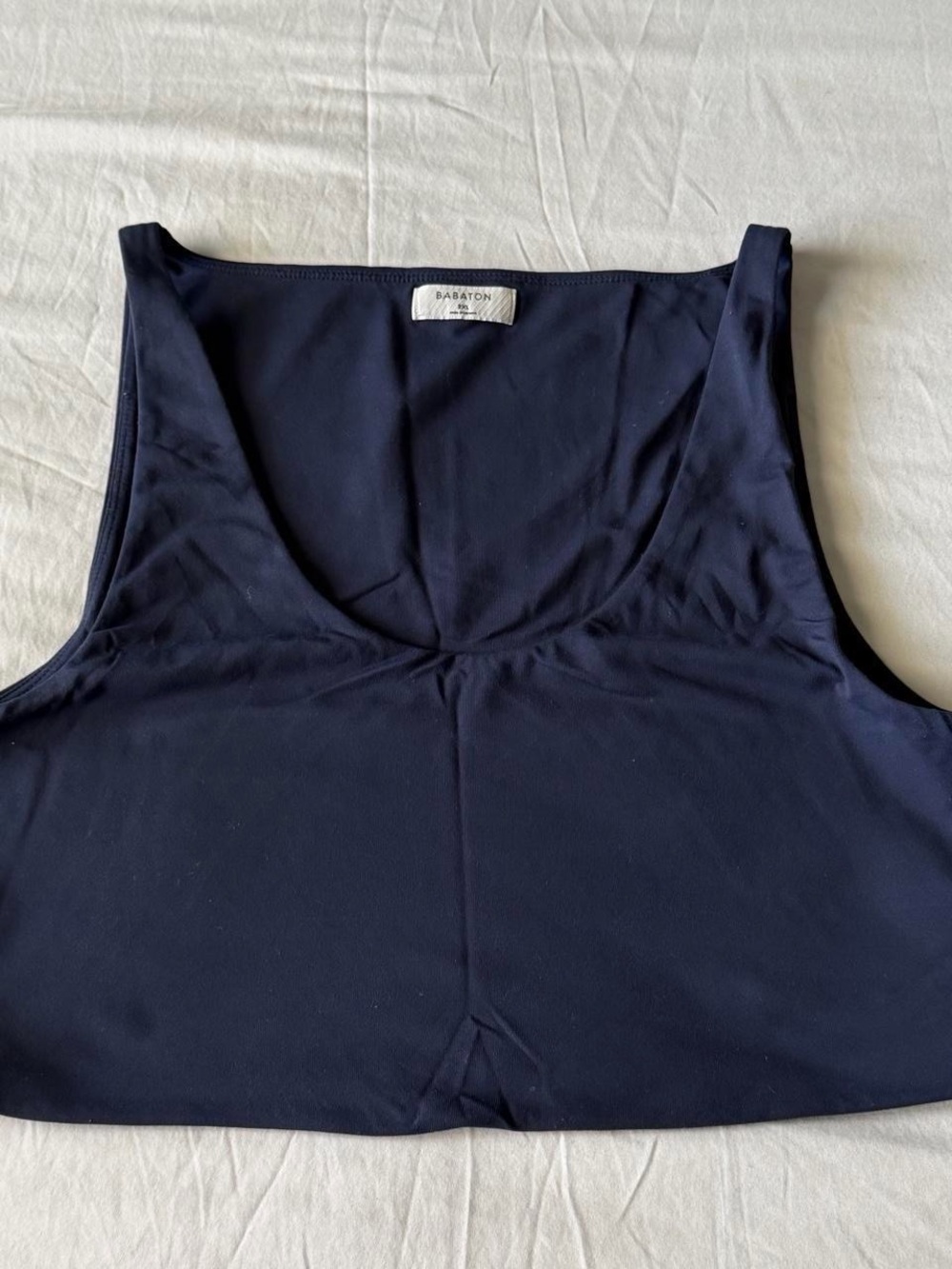 Babaton Deep Navy Scoop Neck Tank Top